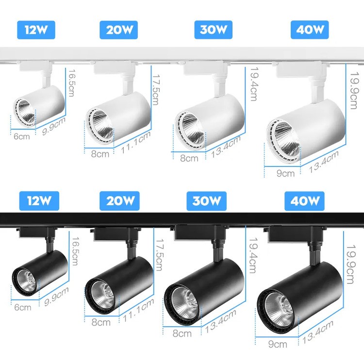 led track lights size led track lights size