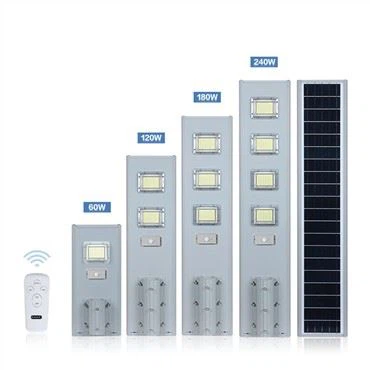 Välistingimustes kasutatav LED tänava päikesevalgusti kõik ühes