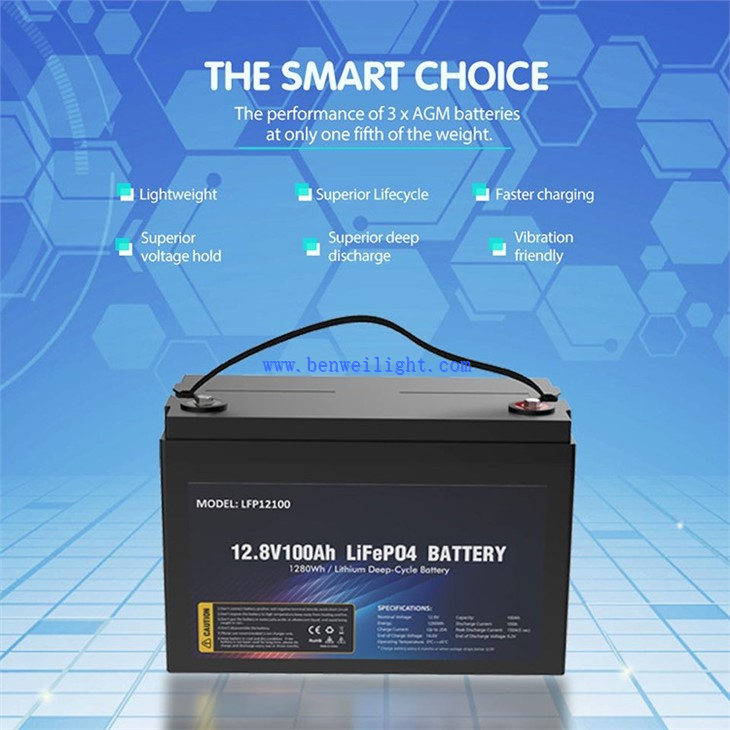 100 Ah 12v Lifepo4 süvatsükli aku