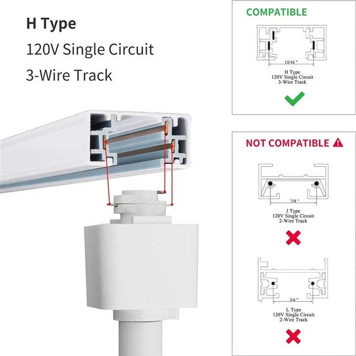 30W 3phase Led Track Lighting Fixtures