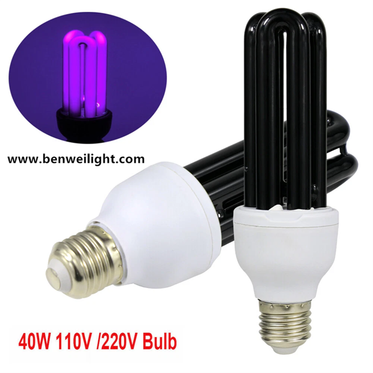 UV Light Bulb Energy Saving 30W 220V Ultraviolet Fluorescent Blacklight factory