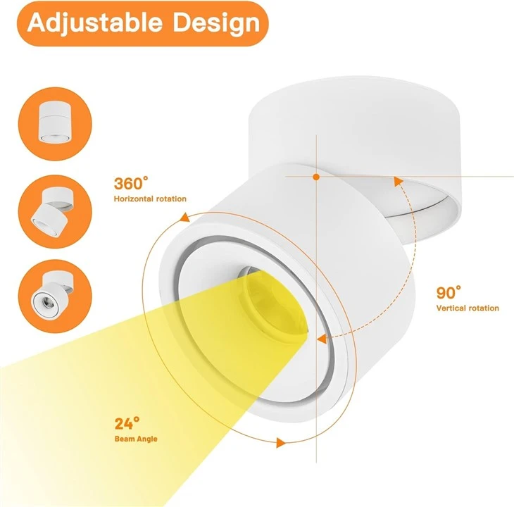 3000K/4000K/5000K Adjustable Indoor Spotlight factory