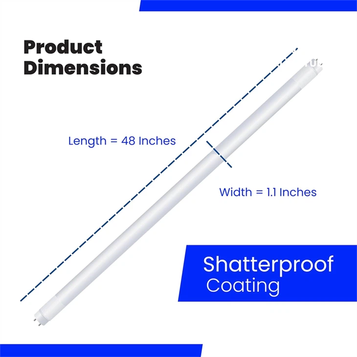 4ft T8 LED Tube - 32W 3000K Warm White Plug & Play