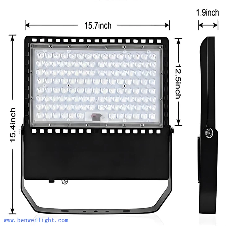 50-500W LED-prožektorivalgusti helkuriga välitingimustes