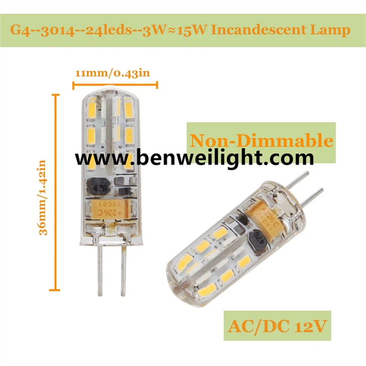 LED Capsule Bulbs: G4/G9/E14, 220V/12V AC/DC suppliers