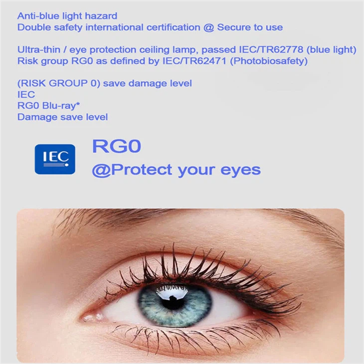 RG0 Classroom Ceiling Lights: 400-1200mm Child Eye Protection factory