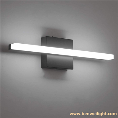 16-tolline hämardatav LED vanity valgusriba|ETL-loendis|Must