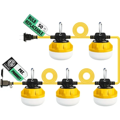 50 jalga 50 pirn 55 W 1100 LM ajutise ehitusega LED-tuled