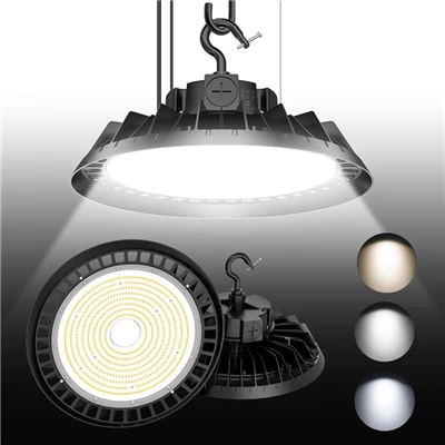 LED High Bay Light, 300W UFO 45000LM reguleeritav CCT (5700K 5000K 4500K)