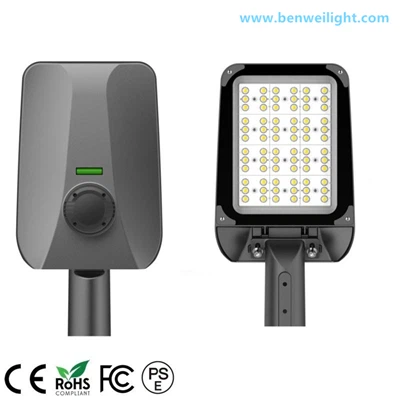 Nutikas 100 W tänavavalgustus: 180 LM/W, fotoelement + ajastusjuhtimine, 6 režiimi