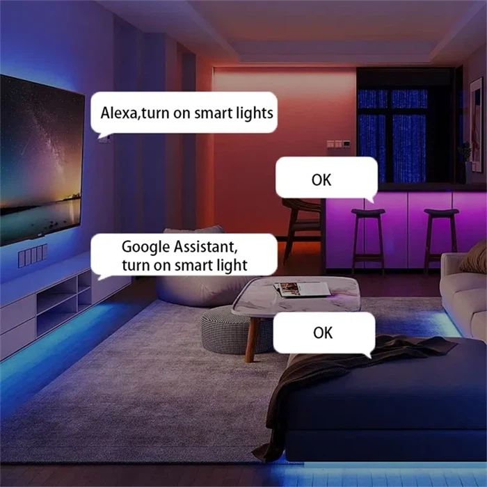 Smart RGB LED Wall Lights – Music Sync & Gaming Room Decor